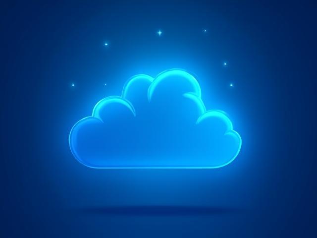 Ilustración tecnológica con elementos digitales y nube